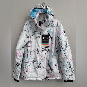 GS Snowing Ski Snowboarding Insulated Jacket w/ Suspenders Womens Size Medium